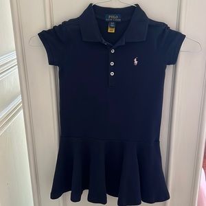 Polo navy little girls dress, 4T